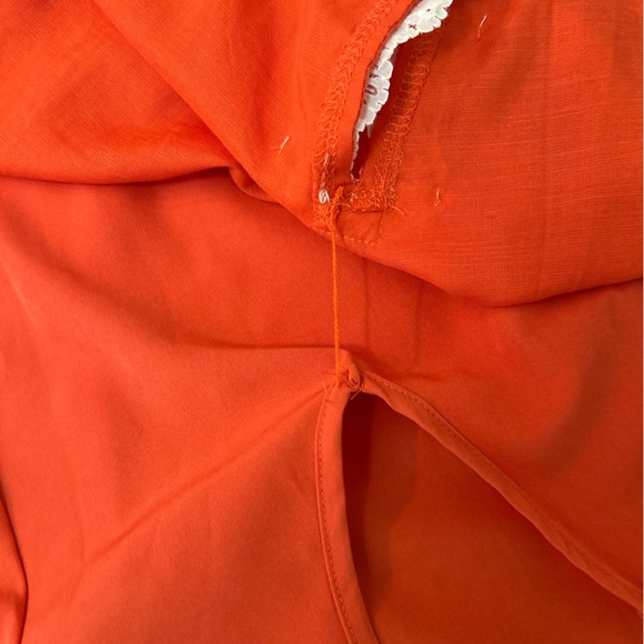 New Nia Moon Vibrant Orange Lace Lined Skort - Picture 13 of 13